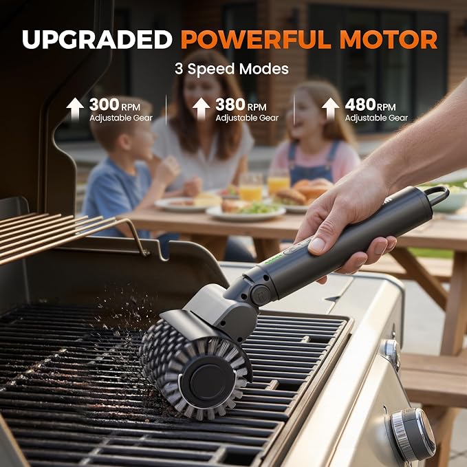 Leebein Electric Grill Brush for Outdoor, 2026 Upgraded BBQ Grill Cleaner - Image 2