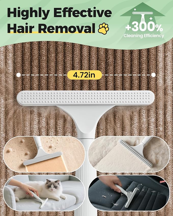 Carpet Rake for Pet Hair Removal Tool - 4 in 1 Pet Hair Remover Kit for Dog Cat - Image 5