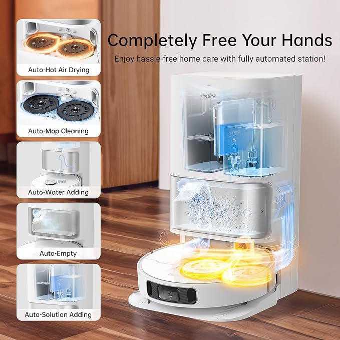 dreame L10s Ultra Robot Vacuum and Mop Combo, Auto Mop Cleaning and Drying - Image 2