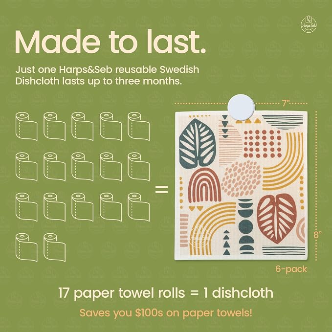 Harps&Seb Swedish Dishcloths for Kitchen Dishcloths - Image 5
