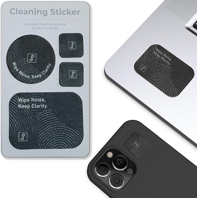 SleekStrip Portable Cleaning Sticker Pad Reusable Screen Cleaner Wipes Lens by SleekStrip
