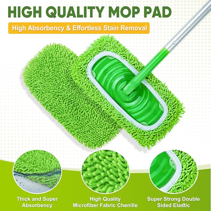 6-Pack Reusable Microfiber Mop Pads Compatible - Image 4