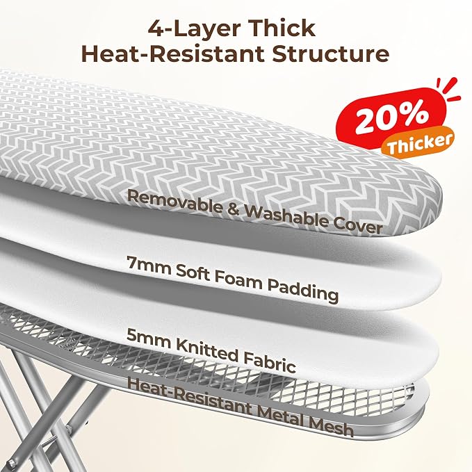 Yaheetech Foldable Ironing Board, Heavy Duty Iron Board - Image 6