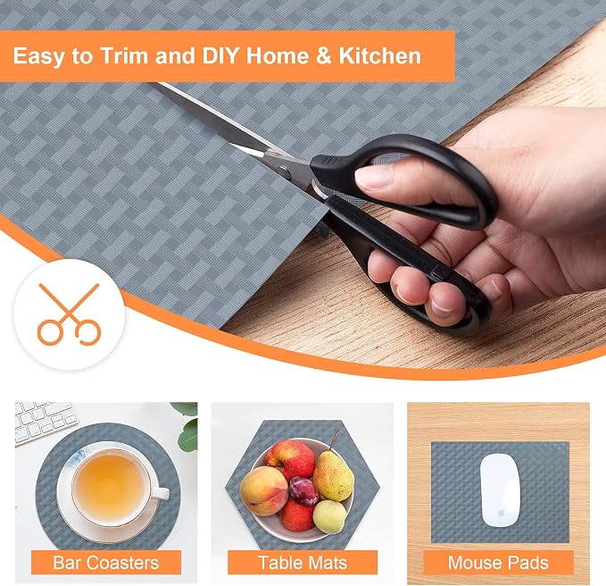 Shelf Liners for Kitchen Cabinets Refrigerator Liners Waterproof & Oil-Proof - Image 2
