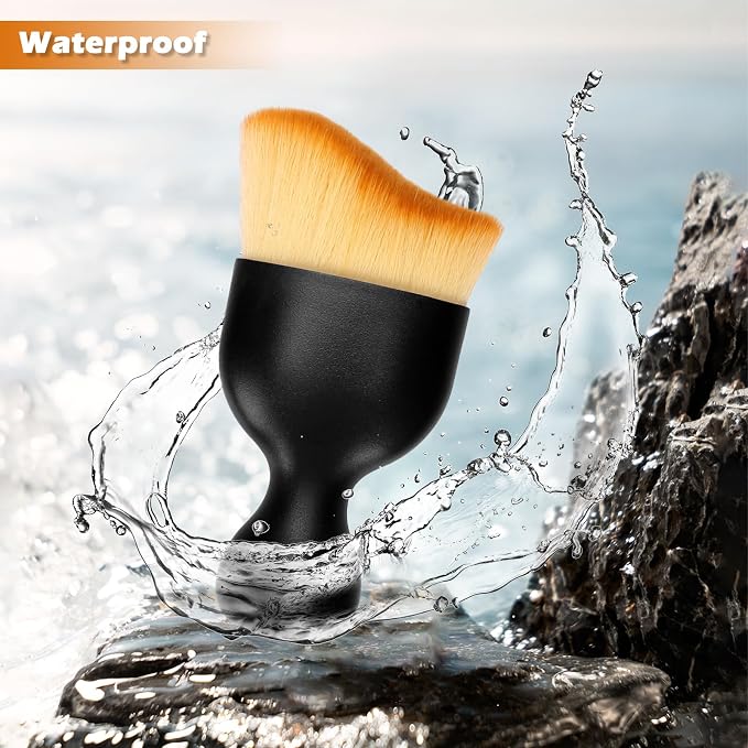 Car Interior Detailing Brush, Curved Design Car Cleaning Brush Dust Collectors - Image 5