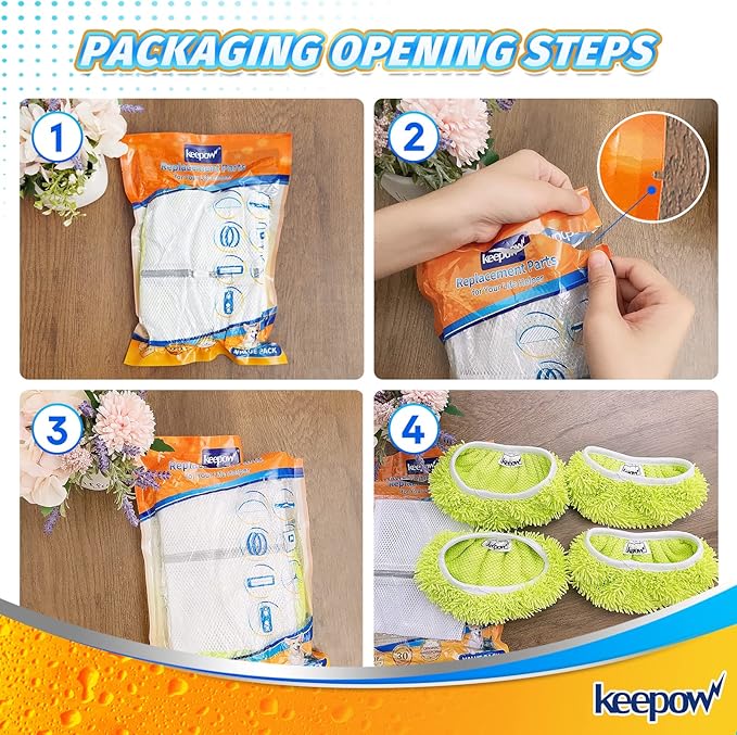KEEPOW Reusable Mop Pads Compatible - Image 7