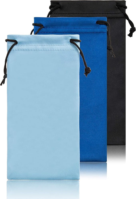 TRIUMPH VISION Soft Eyeglass Pouch 3 Pack by TRIUMPHVISION