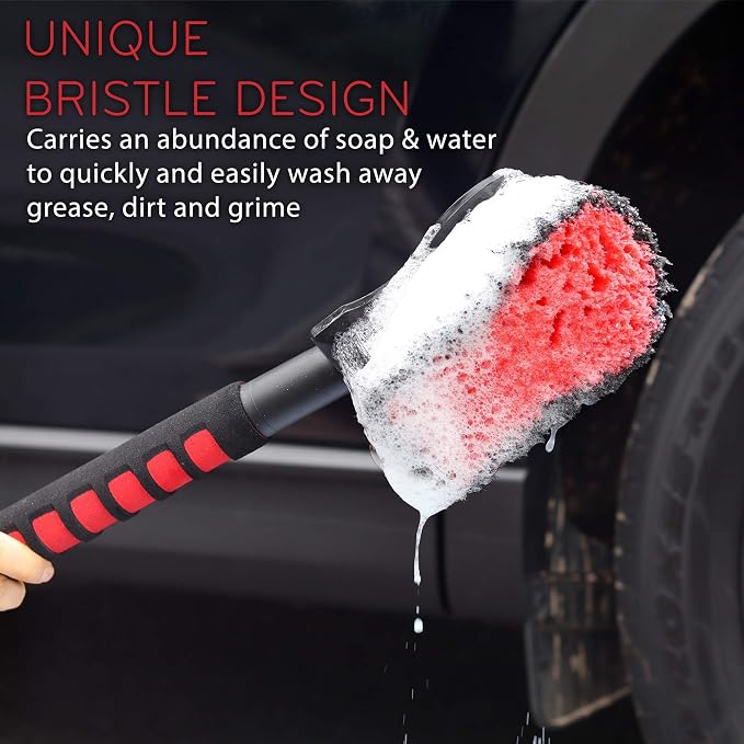 TAKAVU 17.5" Wheel Tire Body Brush Soft Bristle - Image 4