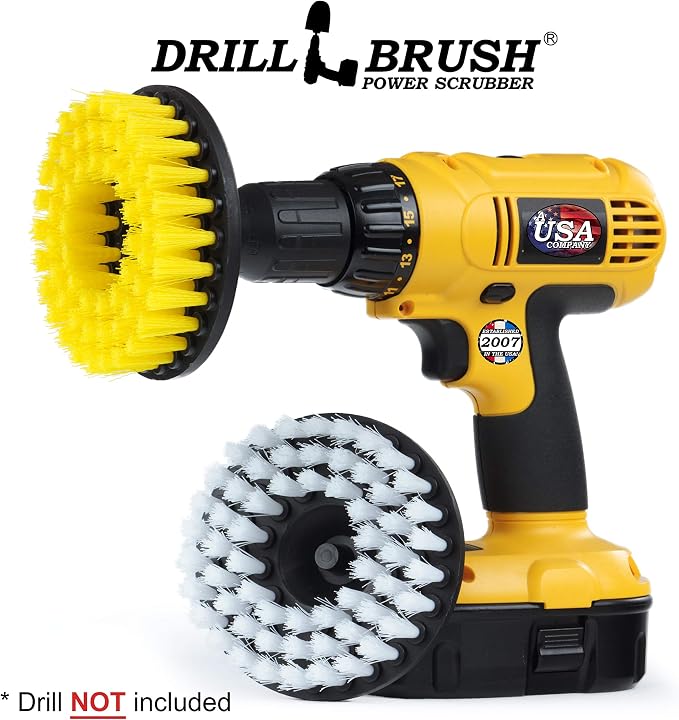Drill Brush - 5-inch Spin Brush Cleaning Kit - Calcium, Mineral Deposits - Image 7