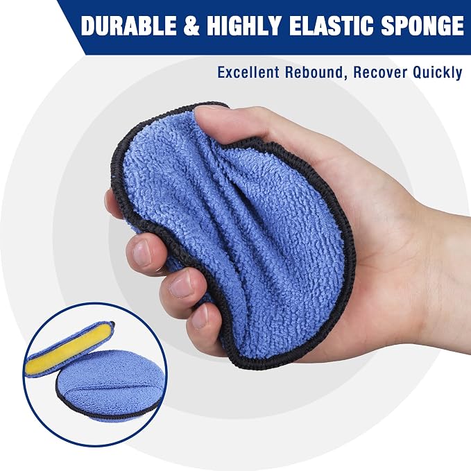 WORKPRO 18-Pack Car Wax Applicator Pads - Image 3