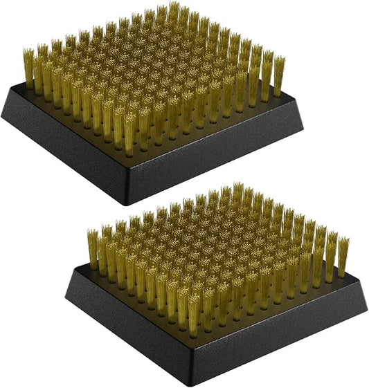 ENLOY 2-Pack Copper Wire Grill Brush Replacement Heads, Grill Brush and Scraper by ENLOY