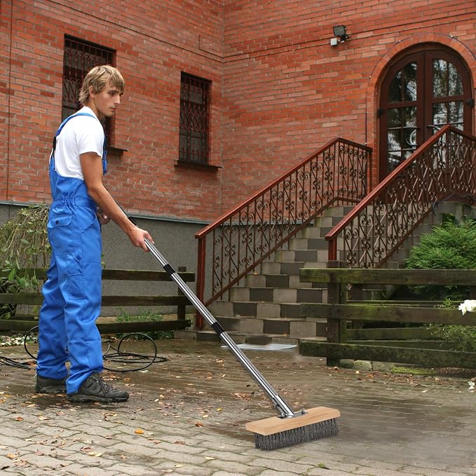 Heavy Duty Wire Push Broom - Image 6