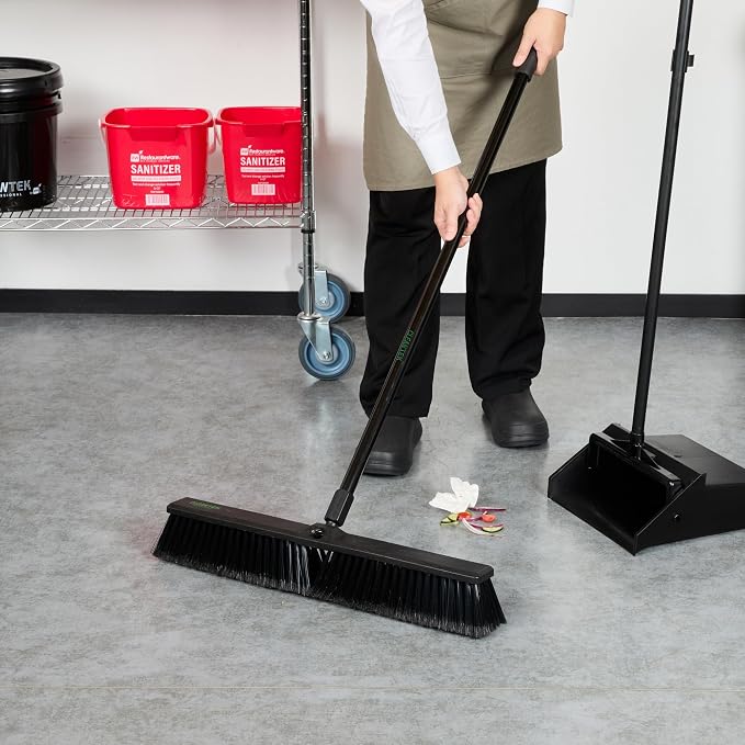 Restaurantware-BROOM HEAD ONLY: Clean Tek Professional 23.62-Inch Push Broom - Image 5