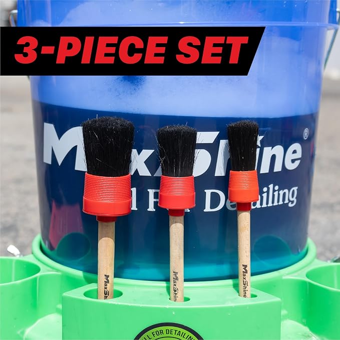 Maxshine Detailing Brushes Set – Brush Width: 0.8", 1.8" – Scratch-Free Soft - Image 5