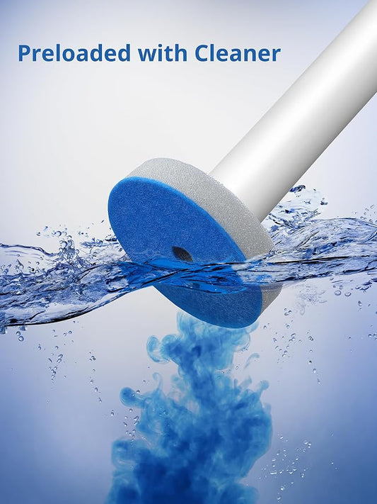 Toilet Cleaner Wand, Disposable Toilet Brush and Holder Set, Toilet Bowl - Image 2