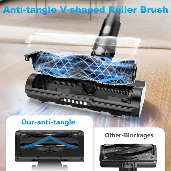 Tikom Cordless Vacuum Cleaner for Home, 40000Pa/450W Stick Vacuum - Image 6