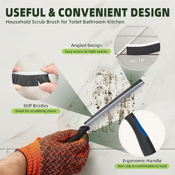 Cleaning Brush - Hard Bristle Crevice Cleaning Brush - Image 3