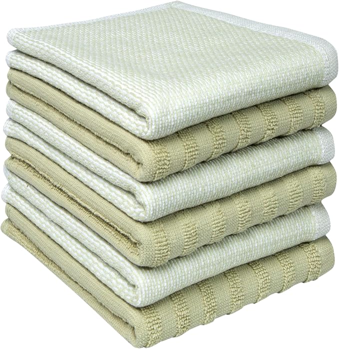 Bumble Premium Dish Cloths 13"x13" | 100% Natural Ring Spun Cotton | 400 GSM | by BumbleTowels