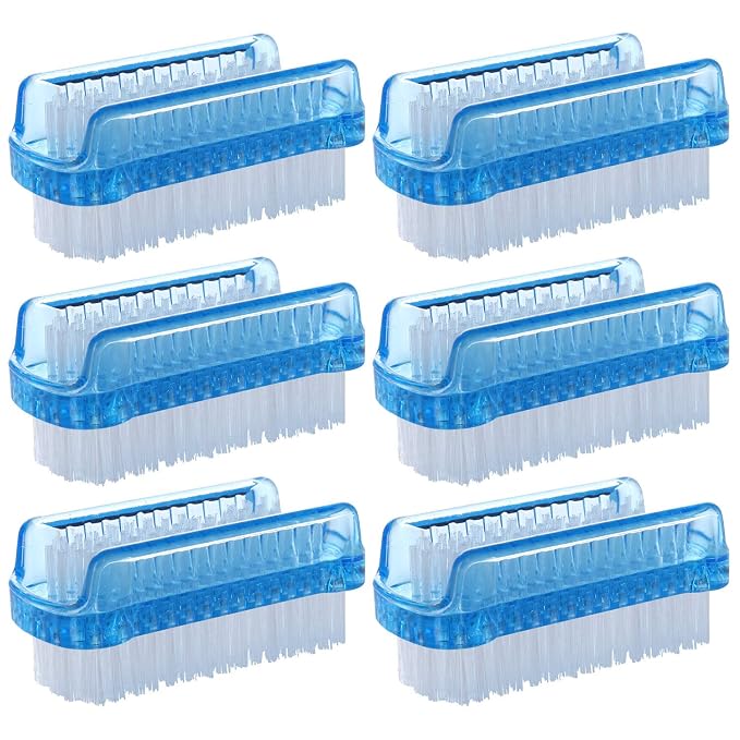BTYMS 6 Pcs Nail Brush for Cleaning Dual-sided Fingernail Scrub Cleaning by BTYMS