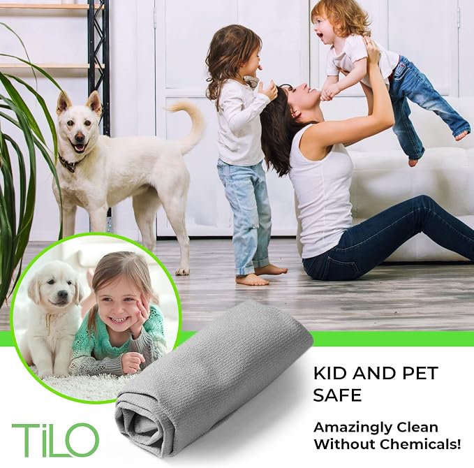 TILO Microfiber Cleaning Cloth – 19x13 Inch Ultra-Absorbent, Streak-Free - Image 2