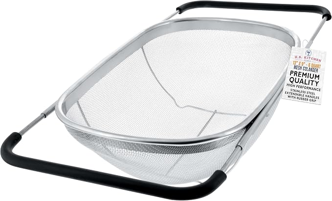 U.S. Kitchen Supply Stainless Steel Colander Strainer by USKitchenSupply
