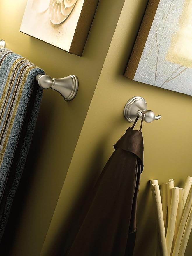 Moen DN8403BN Preston Double Robe Hook, Brushed Nickel - Image 3