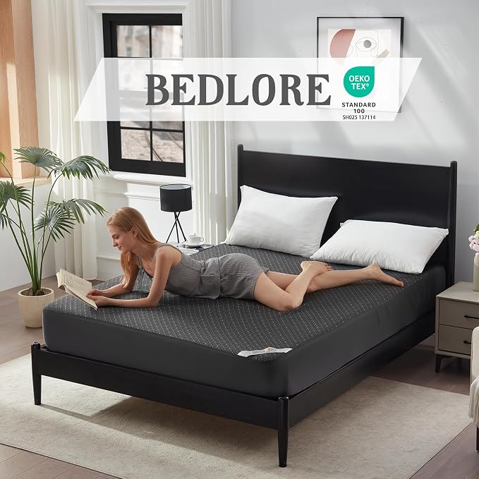 BEDLORE California King Mattress Protector, Waterproof Noiseless Mattress Cover - Image 3