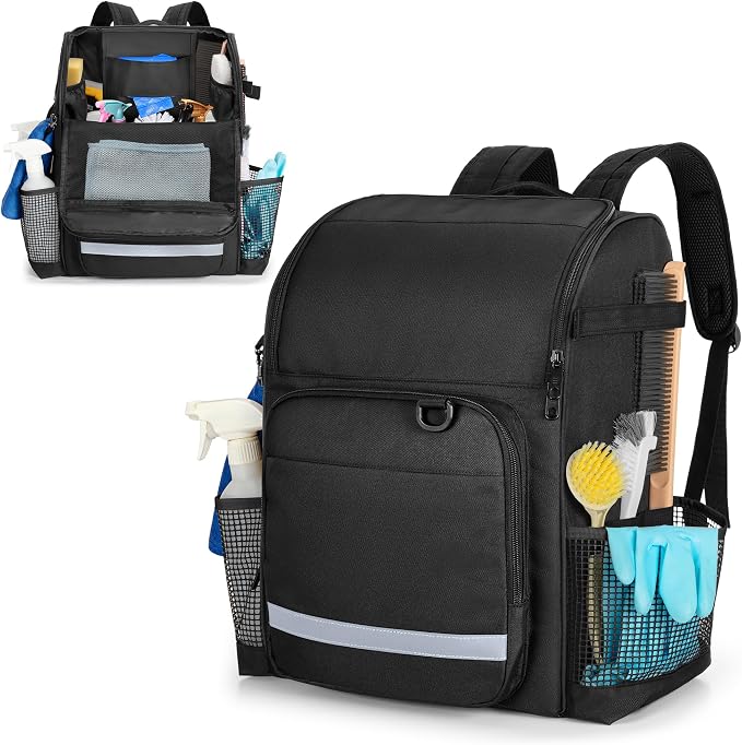 LoDrid Cleaning Bag with Thickened Adjustable Shoulder Straps, Large Cleaning by LoDridDirect