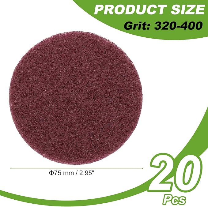 Power Scrub Pads, Scrubbing Pads 320 Grits Scouring Discs - Image 2