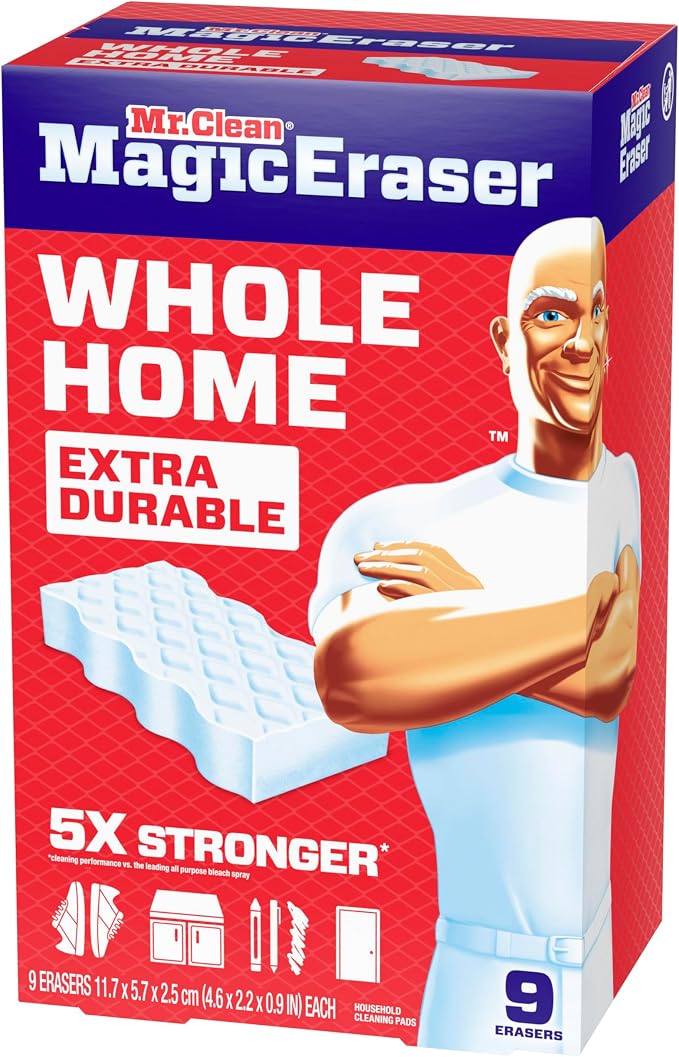Mr. Clean Magic Eraser Sponge, All Purpose Cleaner, Cleaning Scrubber, Shower - Image 12