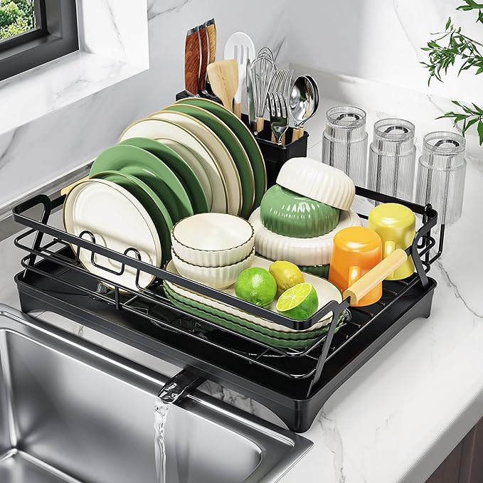 Epicano Dish Drying Rack for Kitchen Counter, Space-Saving Dish Rack, Rustproof by Epicano