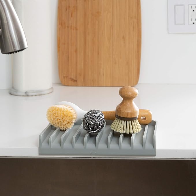 Effilogic Silicone Sponge Holder – Self-Draining Kitchen Sink Organizer - Image 5