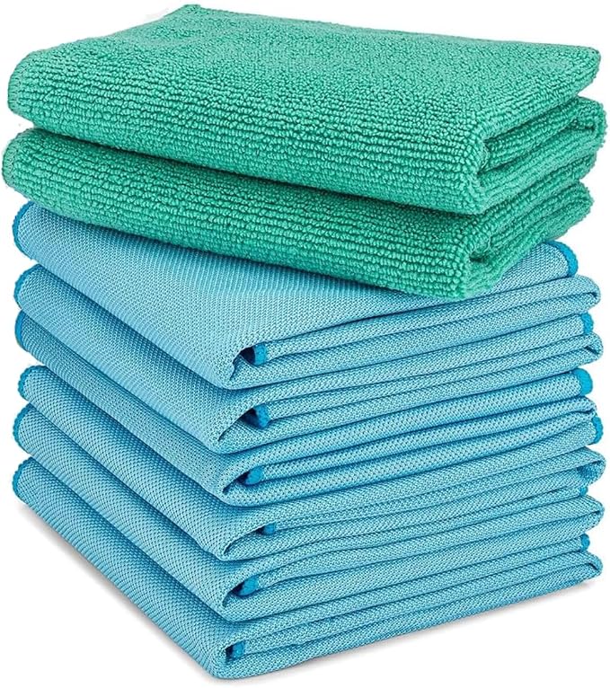 Longmann Microfiber Glass Cleaning Cloths | Streak Free Windows & Mirrors | by Longmann