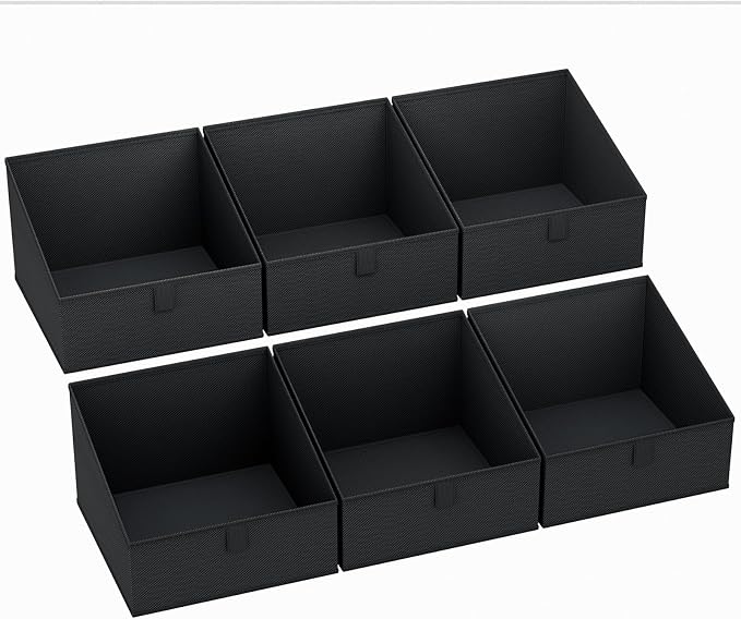 DIMJ Trapezoid Storage Bins for closet shelves, Closet Organzier Bins by DiMJ