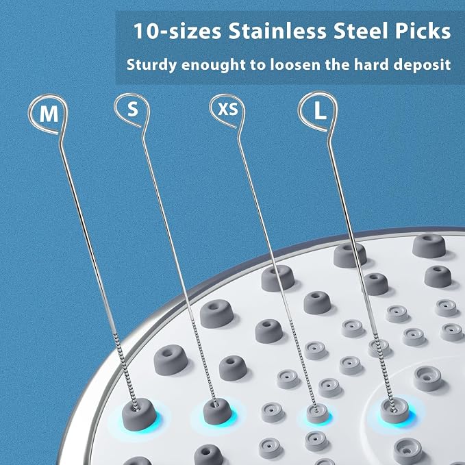 Multiplesize Shower Head Cleaner Tool, Shower Head Cleaning Brushes Small Hole - Image 3