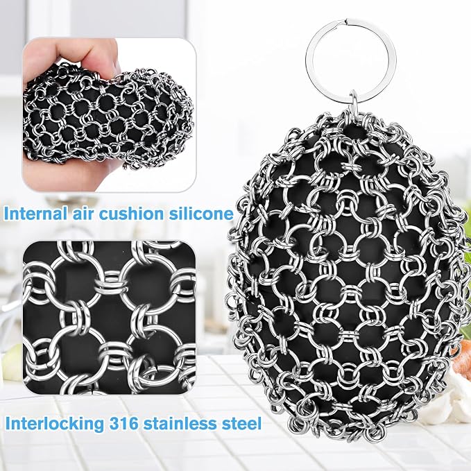 Cast Iron Scrubber & Scraper Set - Image 3