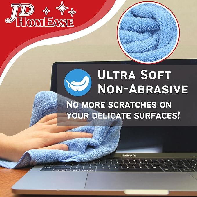 Microfiber Cleaning Cloths, 48 Pack, All-Purpose, Highly Absorbent, Washable - Image 5