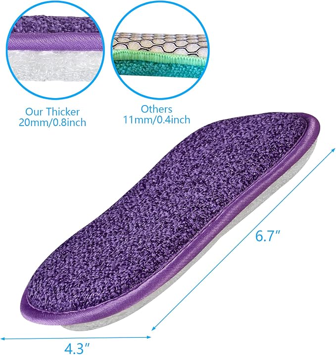 Kitchen Dish Sponge Scrubber Non Scratch, Dishcloth No Odor Reusable Washable - Image 4