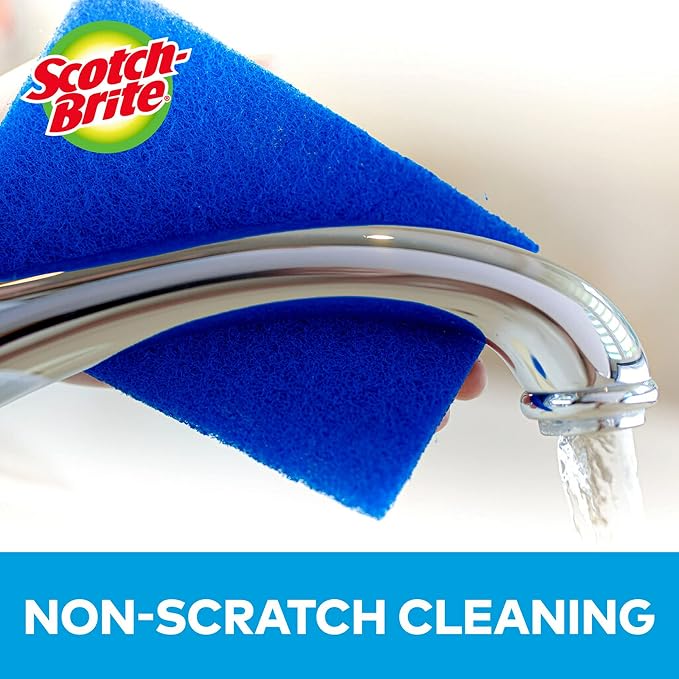 Scotch-Brite® Zero Scratch Scour Pad, 3 Scrubbing Pads, Non-Scratch Scouring - Image 6