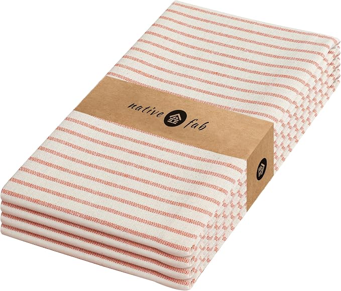 Native Fab 4 Pack Stripe Kitchen Dish Towels by NativeFab