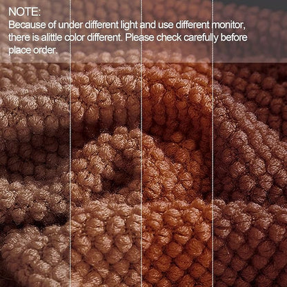 LOMAO Knitted Throw Blanket with Tassels Bubble Textured Lightweight Throws for Couch Cover Home Decor (Caramel, 50x60)