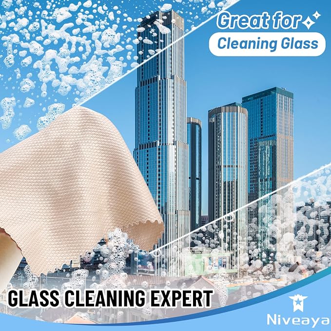 Niveaya Nano Streak Free Miracle Cleaning Cloths - Image 3