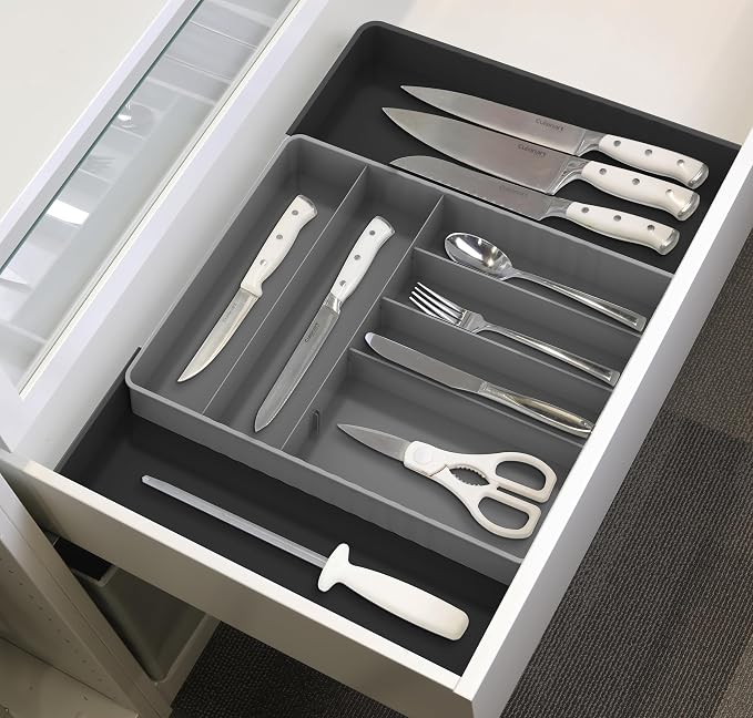 Simple Houseware Expandable Kitchen Drawer Flatware Organizer - Image 4