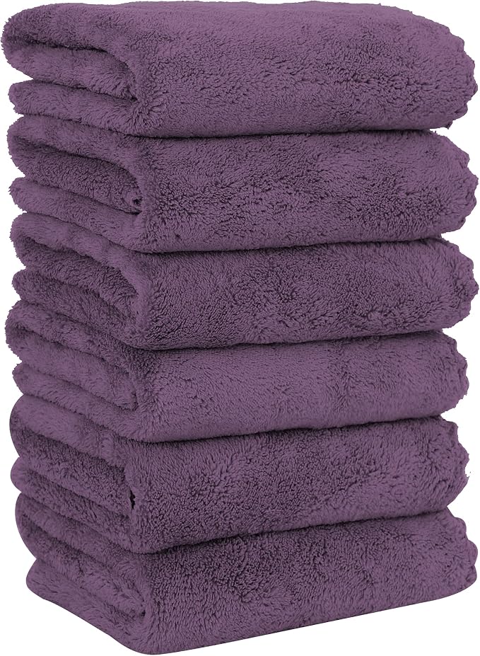 MOONQUEEN 6 Pack Premium Hand Towels by MOONQUEEN