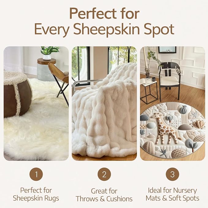 WaySoft Sheepskin Rug Brush - Image 5