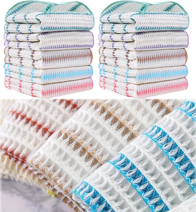 10 Packs Wood Fiber Cleaning Cloths, Household Super Absorbent Cleaning Cloth by MUAECH%E2%80%94%E2%80%94MakeUAnElegantHOME