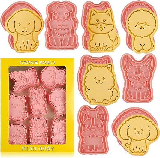 Dog Cookie Cutters Set, Cute Cookie Cutters by Sakolla