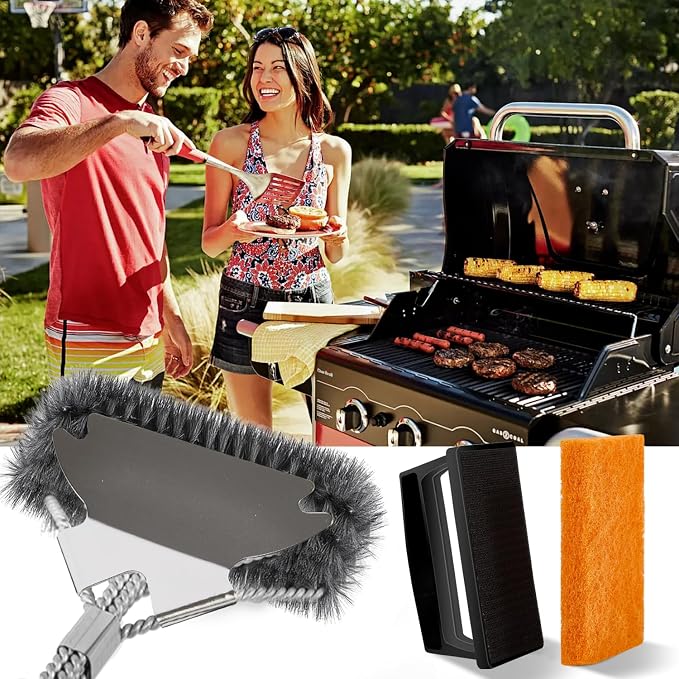 Professional Grill Brush and Scraper Kit - Image 6