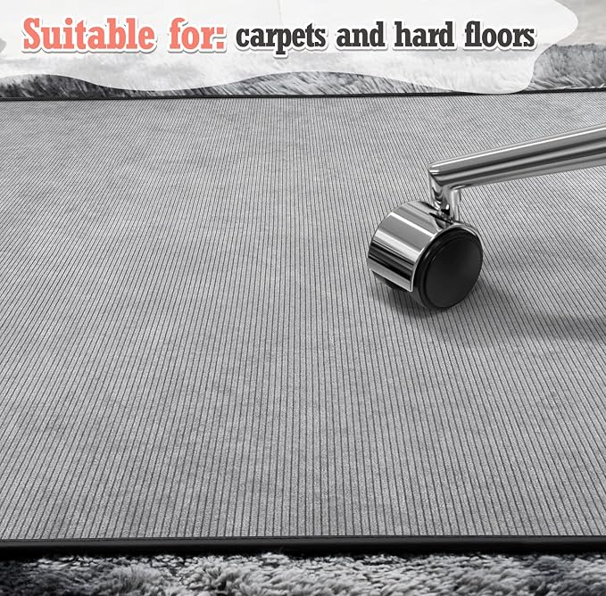 Heavy Duty Office Chair Mat for Carpet and Hardwood Floor Bohemian Desk Chair - Image 7
