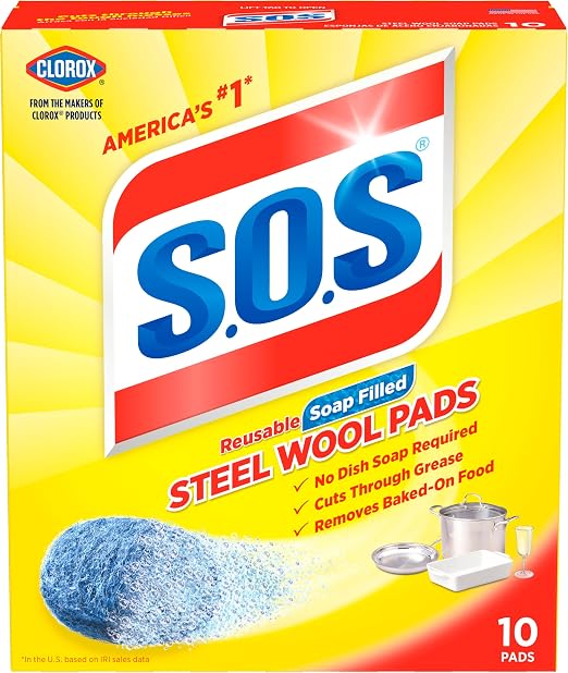 S.O.S Steel Wool Soap Pads by SOS